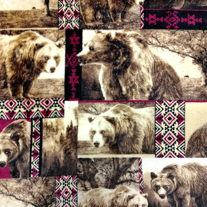 Tela Flannel Estampado Safari Oso Modatelas