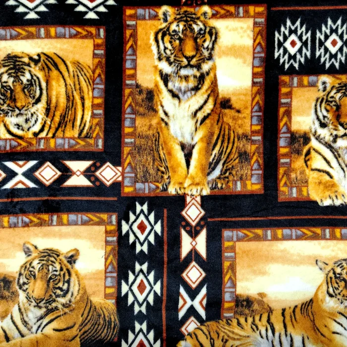 Tela Flannel Estampado Safari Tigre Modatelas