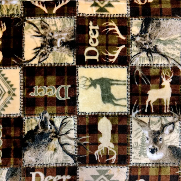 Tela Flannel Estampado Safari Venado Modatelas